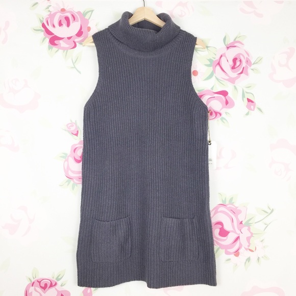Leith Dresses & Skirts - Leith Chunky Turtleneck Sweater Knit Mini Dress M